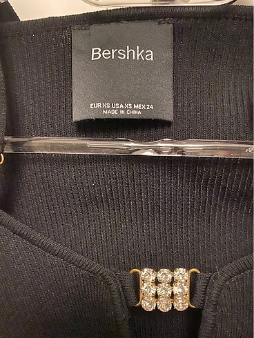 xs Beden Bershka parıltılı triko bluz