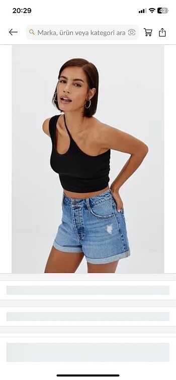 Çapraz Askılı crop top