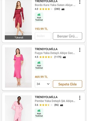 Trendyol & Milla Yaka detaylı abiye gece elbisesi