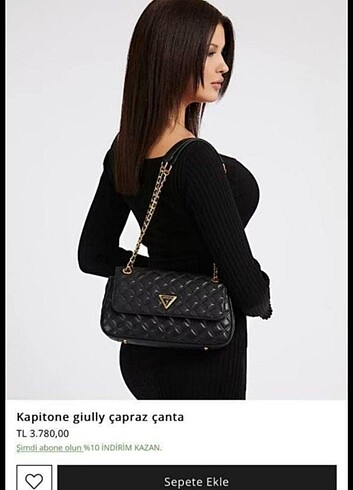 Guess kapitone çanta 