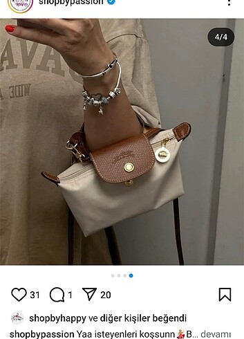 Beden Longchamp mini pouch