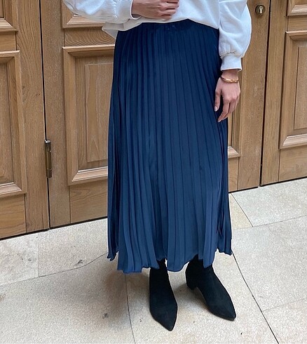 ZARA MODEL PİLELİ ETEK