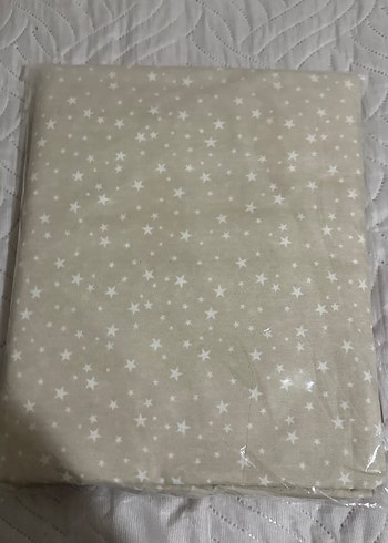 Bej Yıldız Desenli Çift Kişilik Nevresim Takımı - Görsel 2