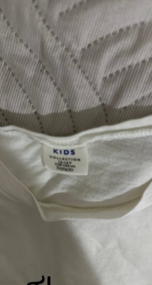 Beyaz Baskılı kız çocuk Tişörtü - Görsel 2