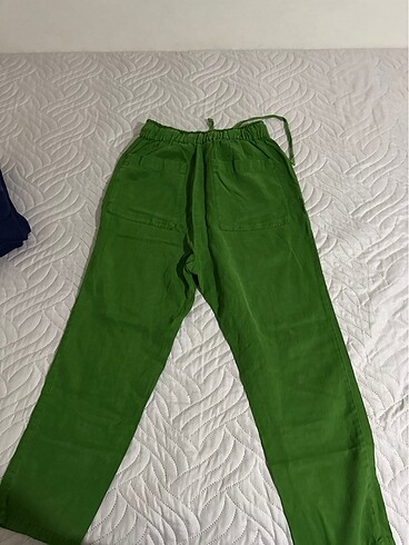 xs Beden yeşil Renk Yazlık pantolon