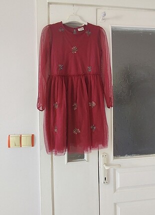 LC Waikiki Bordo elbise