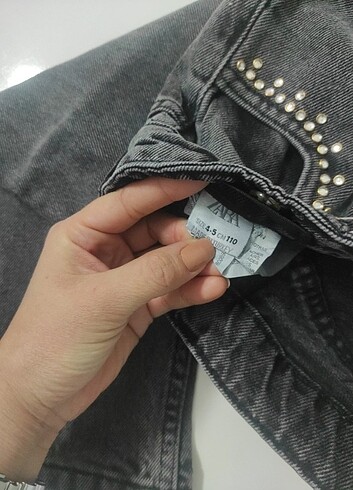 4 Yaş Beden gri Renk Zara kot pantolon