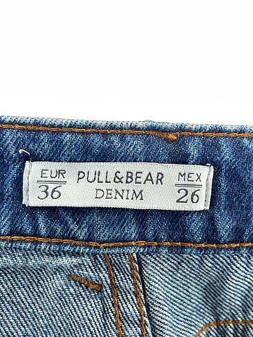 36 Beden mavi Renk Pull and Bear Jean / Kot Şort %70 İndirimli.