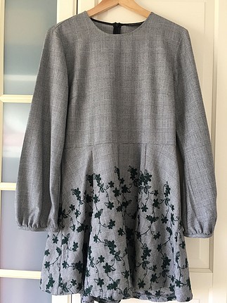 l Beden çeşitli Renk Zara ekose mini elbise