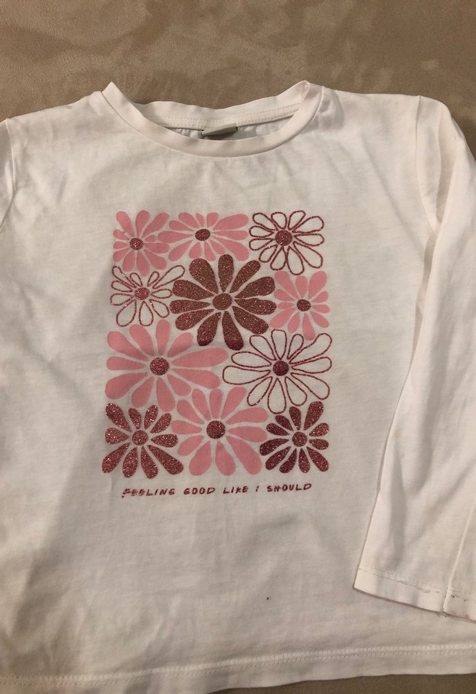 Kız Çocuk Uzun Kollu Baskılı Tişört - Görsel 2