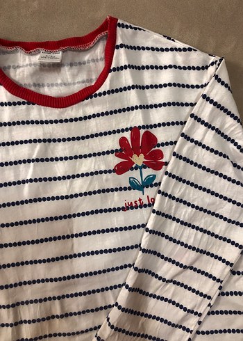 Baskılı Uzun Kollu Kız Tişörtü - Görsel 2