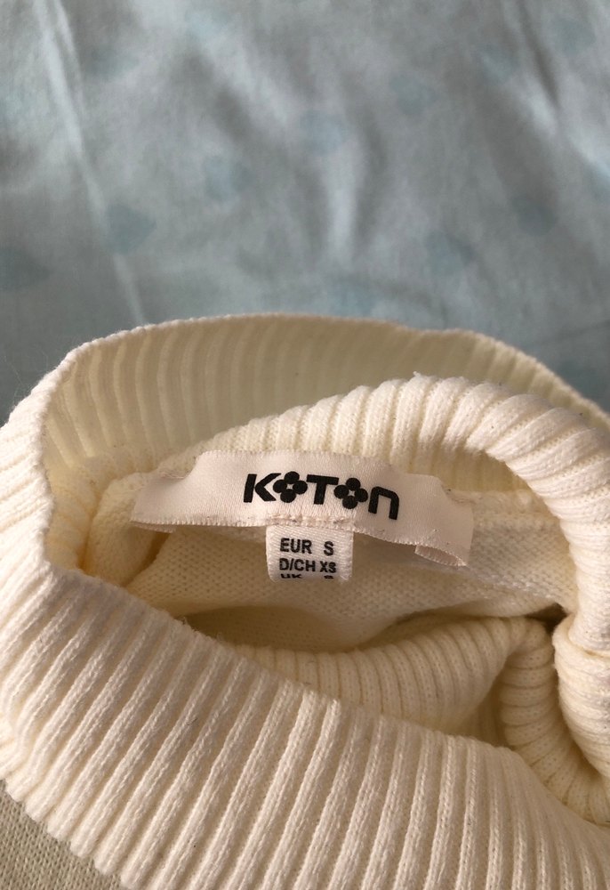 Beyaz Triko Boğazlı Kadın Kazak - Görsel 3