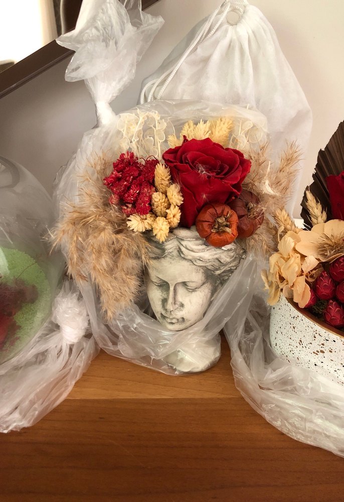 Kuru Çiçekli Dekoratif terraryumlar - Görsel 4