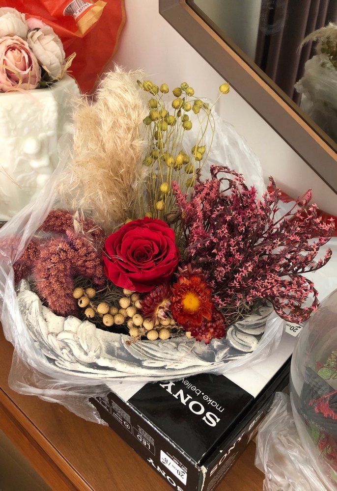 Kuru Çiçekli Dekoratif terraryumlar - Görsel 2