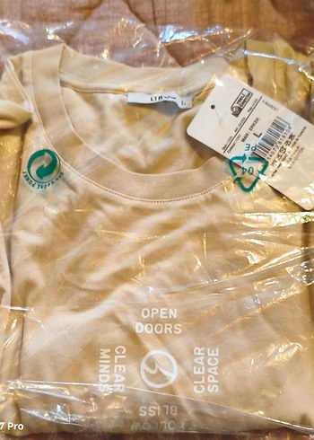 Erkek Bej Renk  Kısa Kollu Tişört - Görsel 5