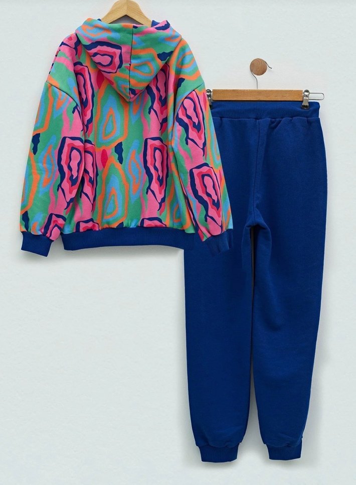 Renkli Batik Desenli Eşofman Takımı - Görsel 2