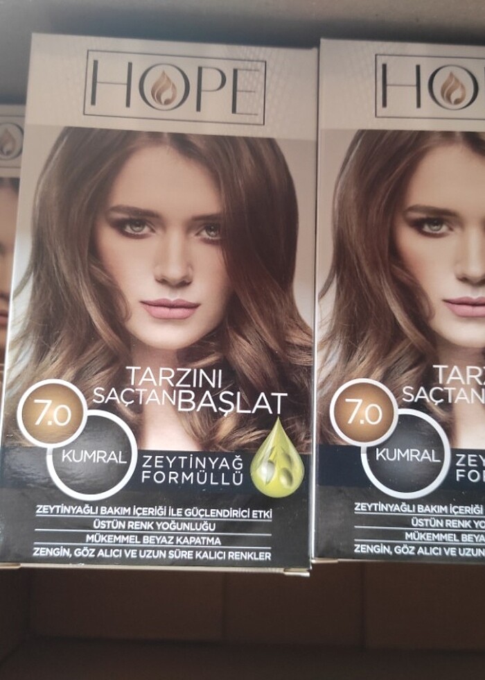 HOPE marka  7 numaralı kumral saç boyası  - Görsel 2