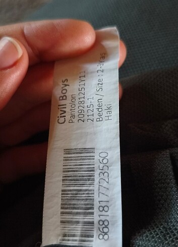 3-4 yaş çocuk pantolonlar - Görsel 6