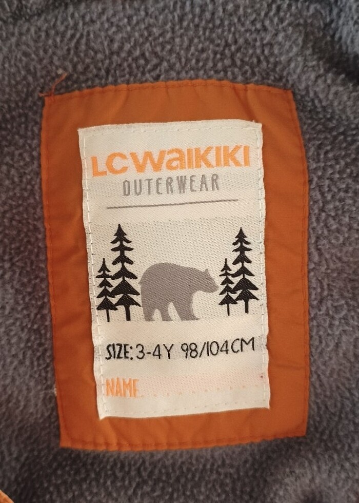 3-4 yaş erkek çocuk mont  - Görsel 3