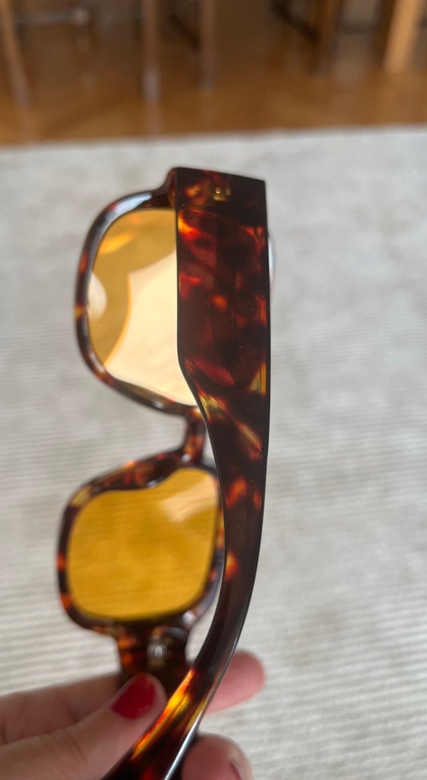 Kahverengi Retro Transparan Kadın Gözlüğü - Görsel 3