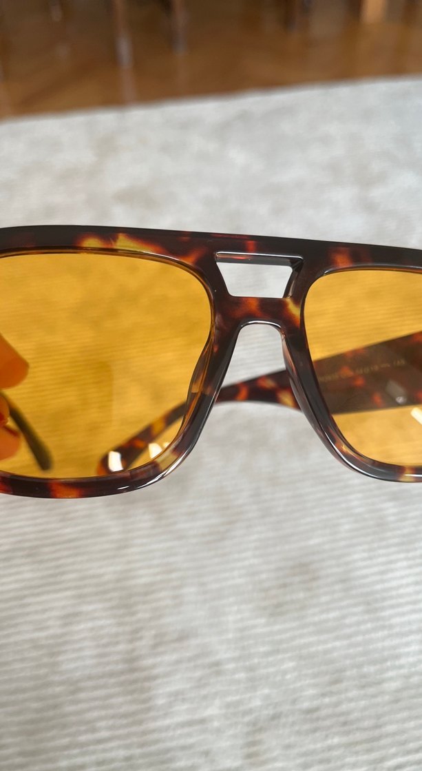 Kahverengi Retro Transparan Kadın Gözlüğü - Görsel 4