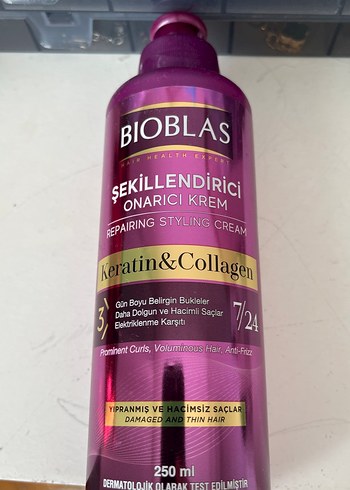 Bioblas Keratin & Kollajen Onarıcı Şekillendirici Krem 250ml - Görsel 3