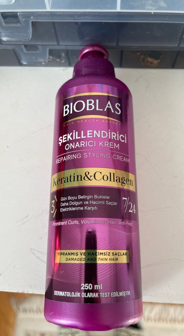 Bioblas Keratin & Kollajen Onarıcı Şekillendirici Krem 250ml - Görsel 3