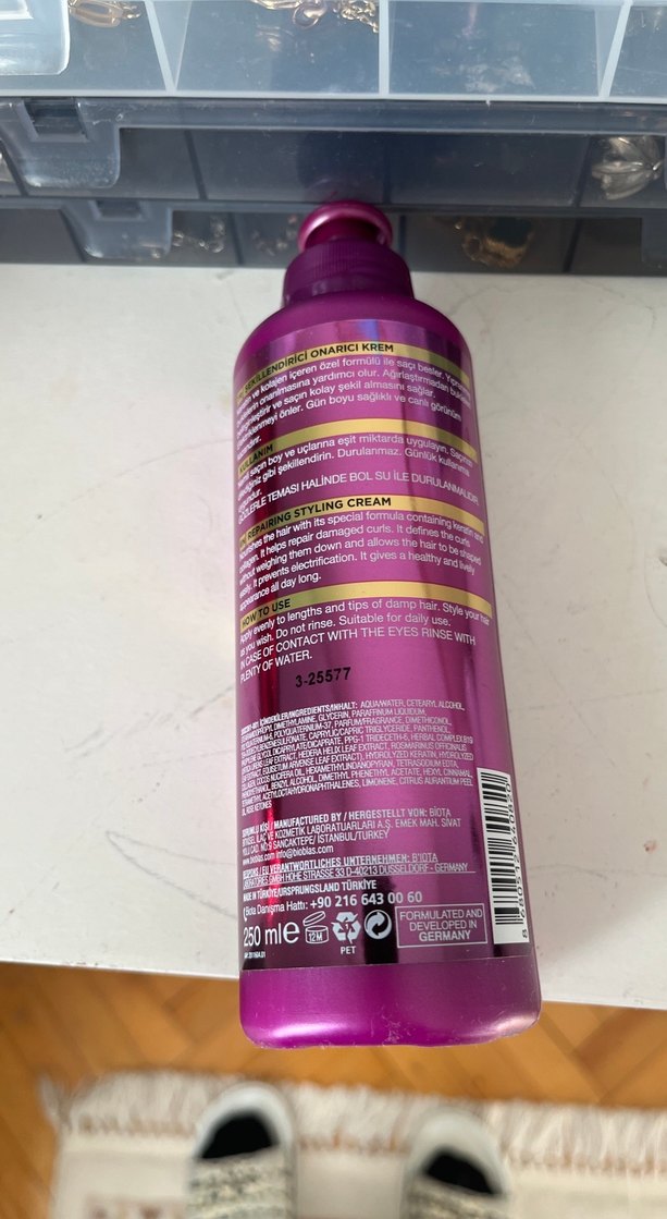 Bioblas Keratin & Kollajen Onarıcı Şekillendirici Krem 250ml - Görsel 2