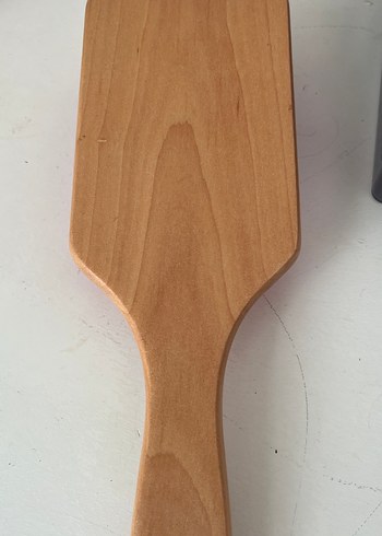 Ahşap Saplı Pembe Saç Fırçası - Görsel 2