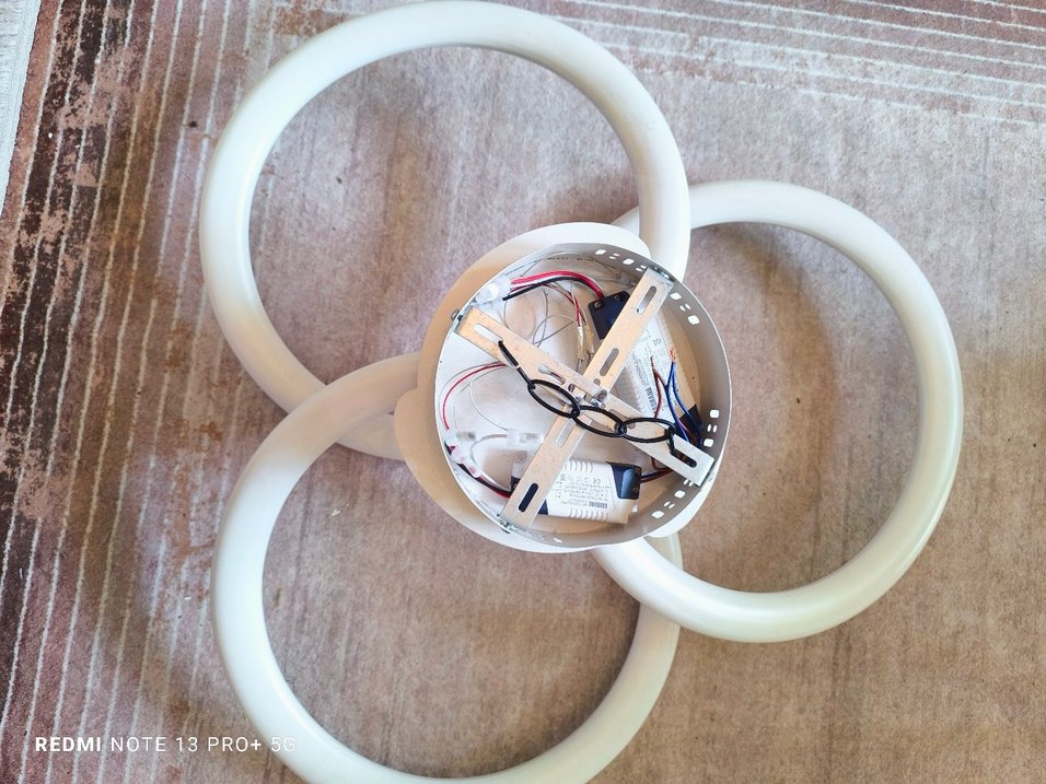 Beyaz Halka Tasarımlı Modern Tavan Lambası - Görsel 2