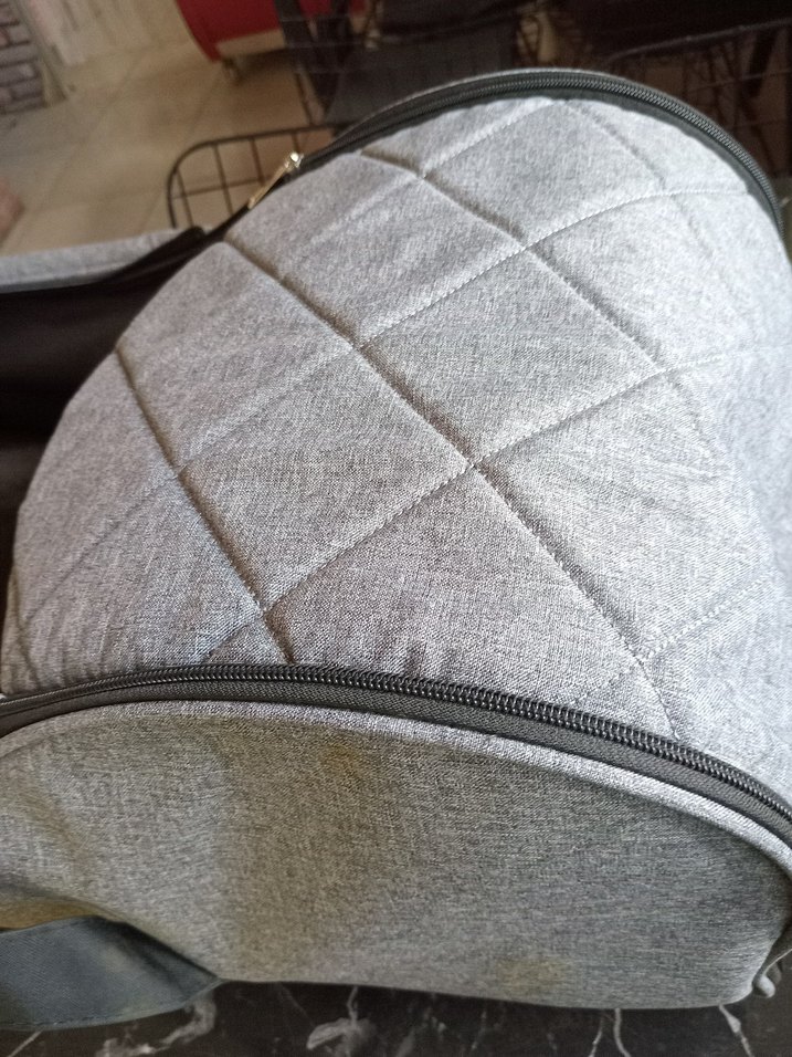 Gri Bebek Puseti Kapaklı Fermuarlı - Görsel 5