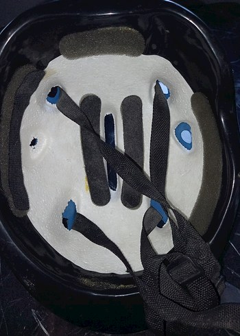 Koyu Yeşil Biker Desenli bisiklet çocuk Kaskı - Görsel 4