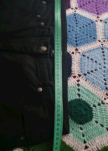 Siyah Kadın Kot Pantolon, Normal Boy - Görsel 3