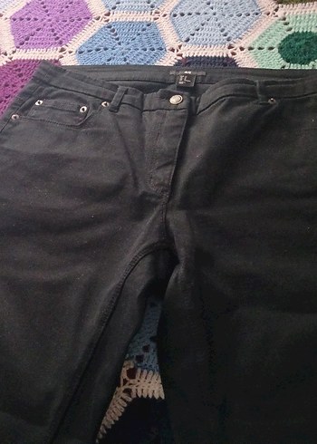 Siyah Kadın Kot Pantolon, Normal Boy - Görsel 6