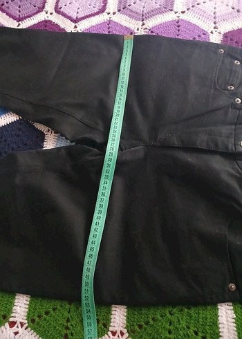 Siyah Kadın Kot Pantolon, Normal Boy - Görsel 4