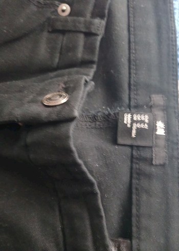 Siyah Kadın Kot Pantolon, Normal Boy - Görsel 2