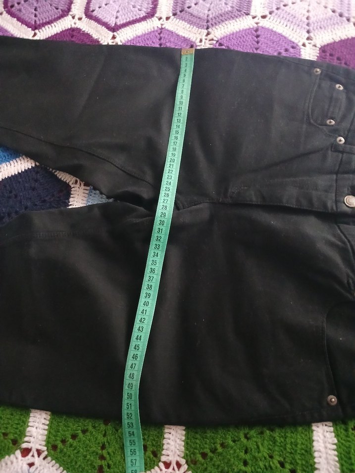 Siyah Kadın Kot Pantolon, Normal Boy - Görsel 4