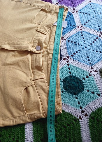 Sarı  Kadın Kumaş Pantolon - Görsel 4