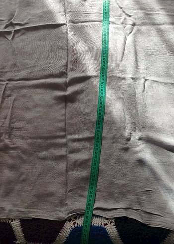 Gri Pamuk Dokulu Kadın Şal - Görsel 2