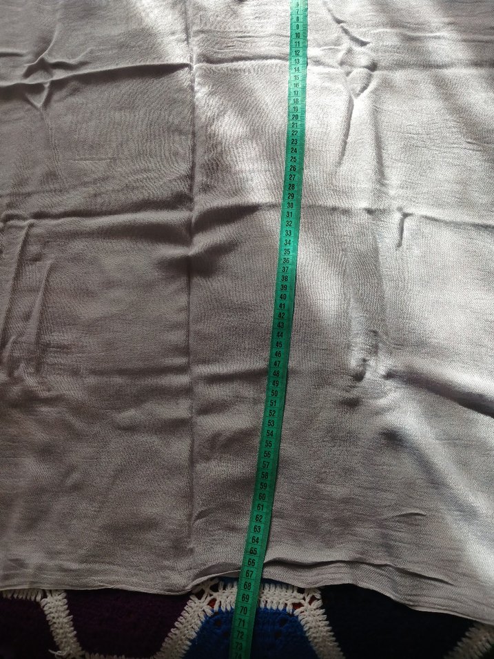 Gri Pamuk Dokulu Kadın Şal - Görsel 2