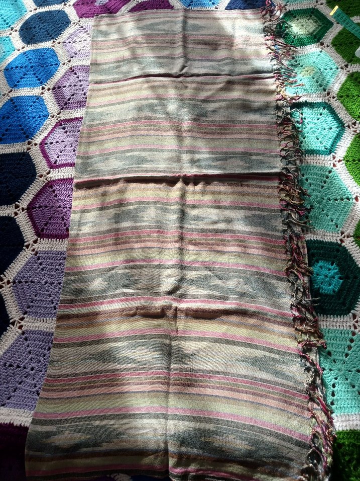 Çok Renkli Bohem Kadın Şal - Görsel 2