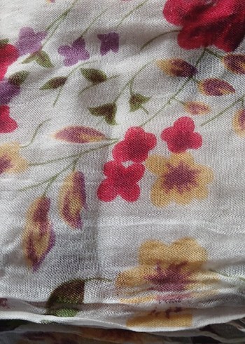 Çiçek Desenli Bohem Kadın Şal - Görsel 6