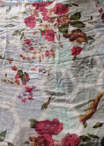 Çiçek Desenli Bohem Kadın Şal - Görsel 4