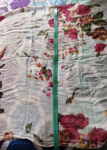 Çiçek Desenli Bohem Kadın Şal - Görsel 3