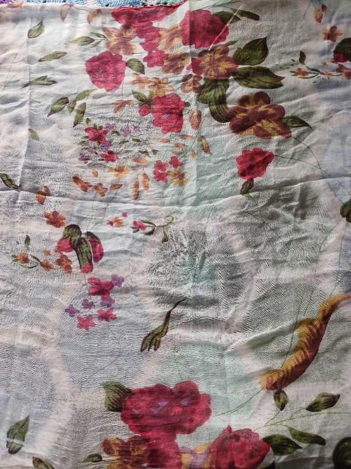 Çiçek Desenli Bohem Kadın Şal - Görsel 4