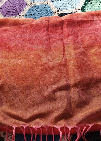 Parlak Çok Renkli Batik Desenli Şal - Görsel 2