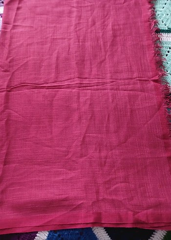 Püsküllü Bordo Kadın Şal - Görsel 2