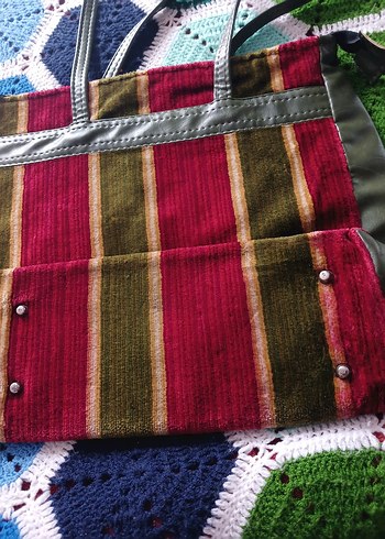 Bohem Çok Renkli Kadın Çanta - Görsel 2