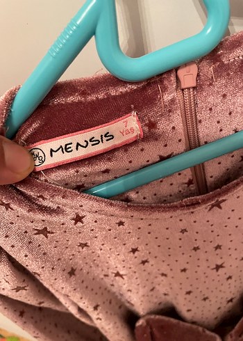 Kız Çocuk Pudra Kemerli Uzun Kollu Elbise - Görsel 4