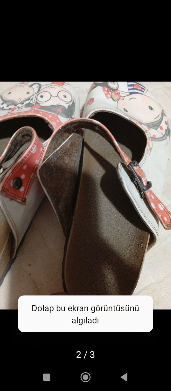 Tokalı Beyaz Bohem Kadın Terlik - Görsel 2